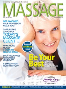 Massage Magazine May 2013 Cover